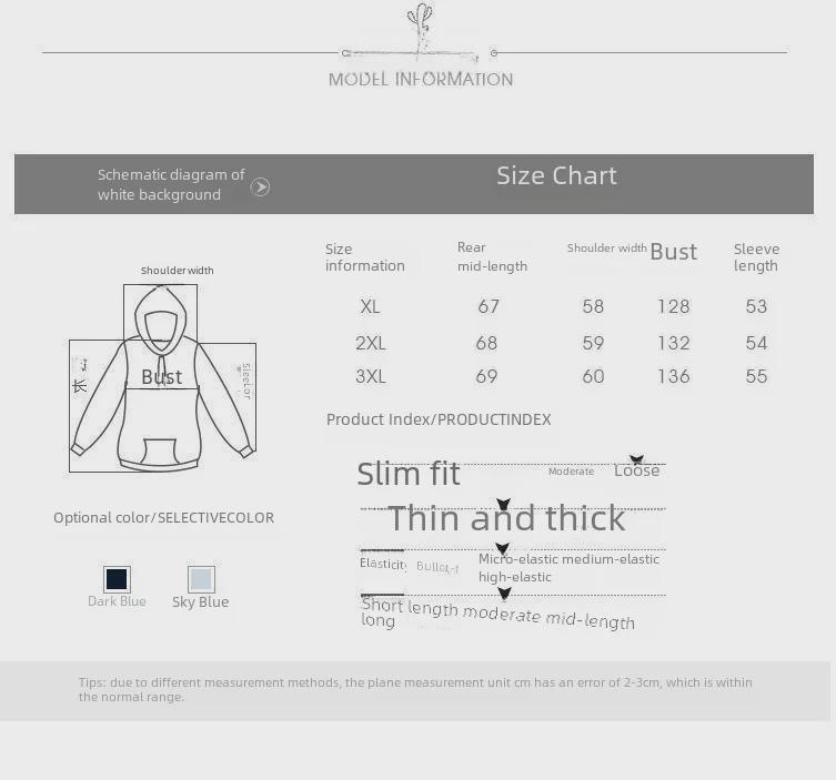 Stylish Cotton Maternity Suit: Belly-Concealing Hooded Pullover with Contrasting Colors