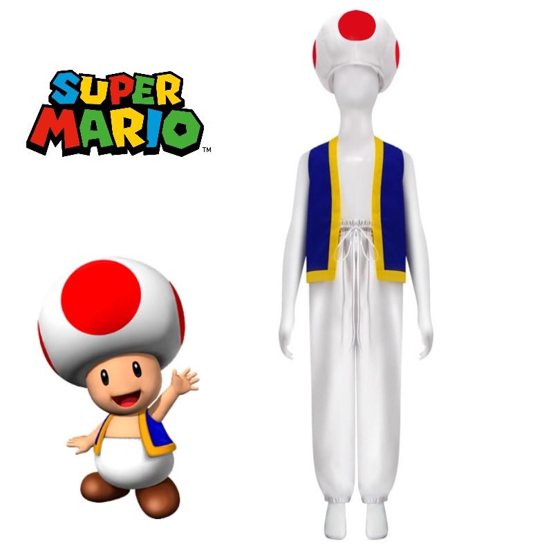 Kostium Cosplay Mario Brothers Na Halloween Materiał Poliestrowy Motyw Mario XS-XXXL