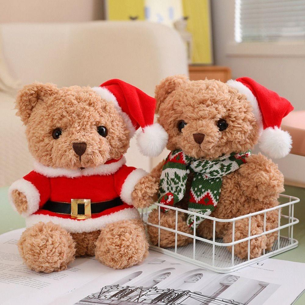 Dress Up Christmas Bear Plush Toy Soft Bear Stuffed Doll  Valentine's Birthday