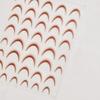 Gold Silver Love Star Moon Geometric Lines Necklace Stamping Retro Soft Self Adhesive Nail Art Sticker Manicure Decal