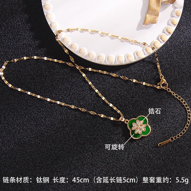 High Grade Sunflower Rotate Zircon Pendant Necklace Light Luxury Plant Choker Jewelry Birthday Gifts For Women Girls