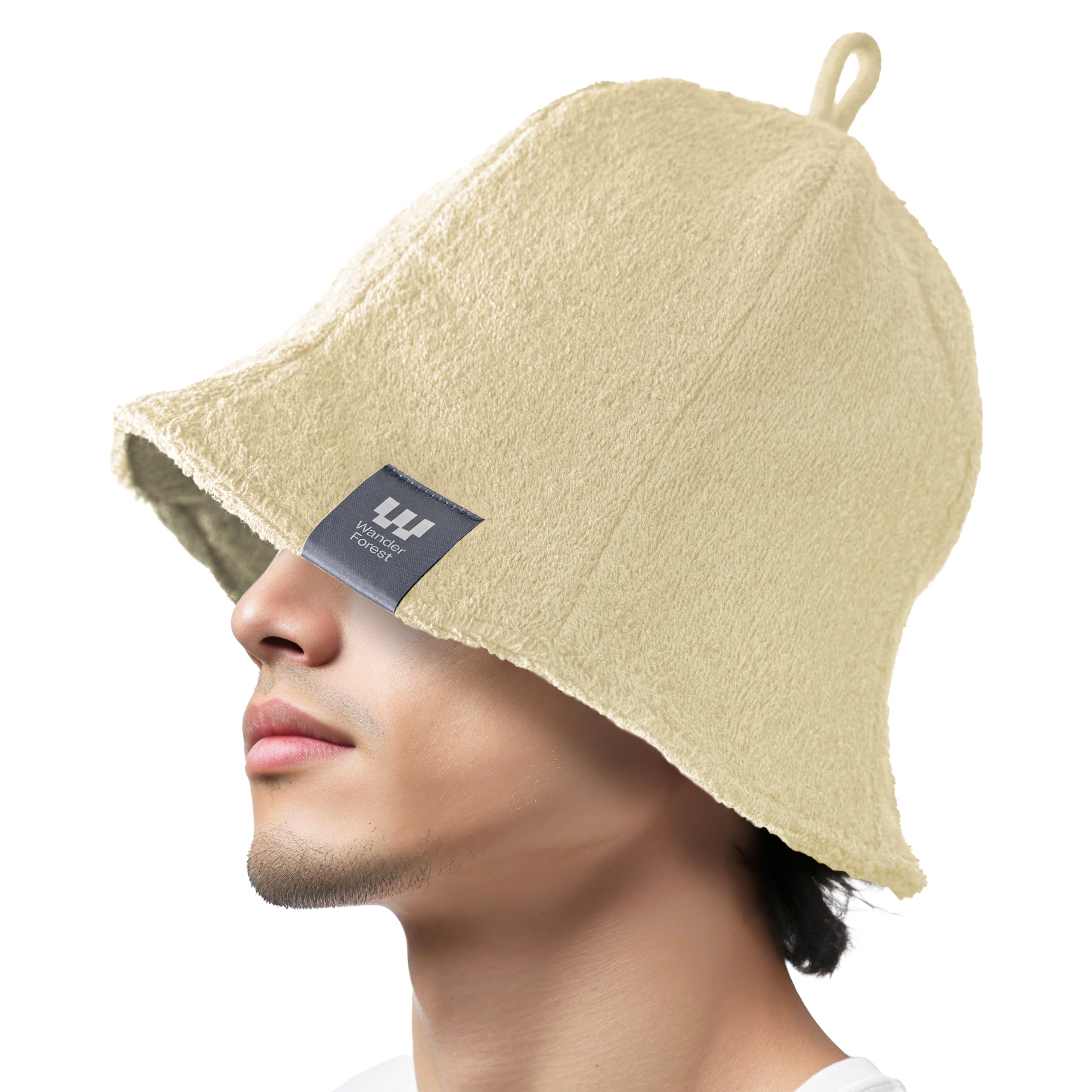 

Wander Forest Sauna Hat Outdoor Extra Thick Towel Sauna Extra Bomber Sauna Tent Sauna [Ultra-Thick Double-Layered Towel] Men s Multi-Functional