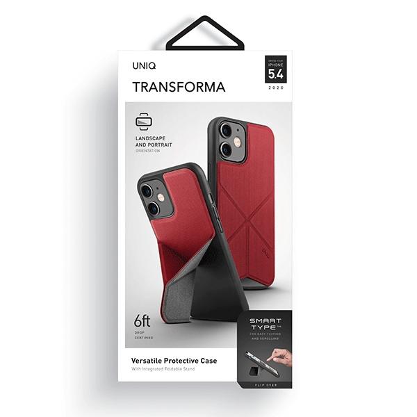 Etui Do iPhone 12 Mini UNIQ Transforma Czerwone