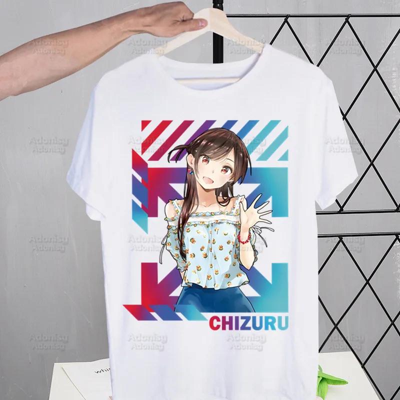 Rent A Girlfriend Chizuru Mizuhara T-shirts Funny Hip Hop Summer Women  Men Tshirts Streetwear Ulzzang Harajuku T-Shirt Shirt