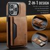 2 in 1 Magnetic Wallet Case for iPhone 16 Pro Max 15 Plus 14 13 12 Card Holder Detachable Wireless Charging Leather Stand RFID