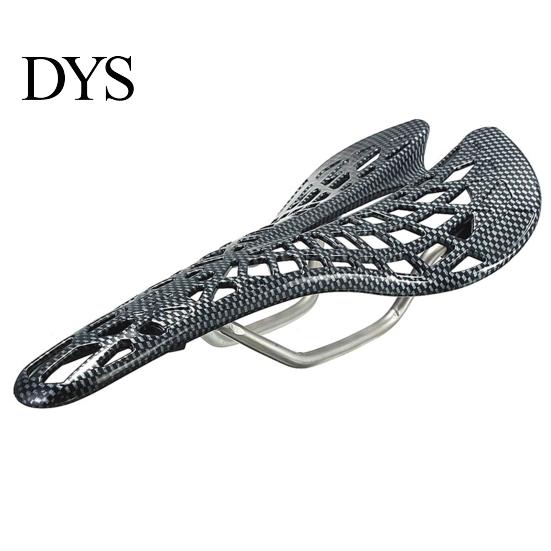 Bike Seat Cushion High Stability Stainless Steel Stand Saddle Carbon Fiber Racing Bicycle Riding Spider-web Hollow for Outdoor Cycling