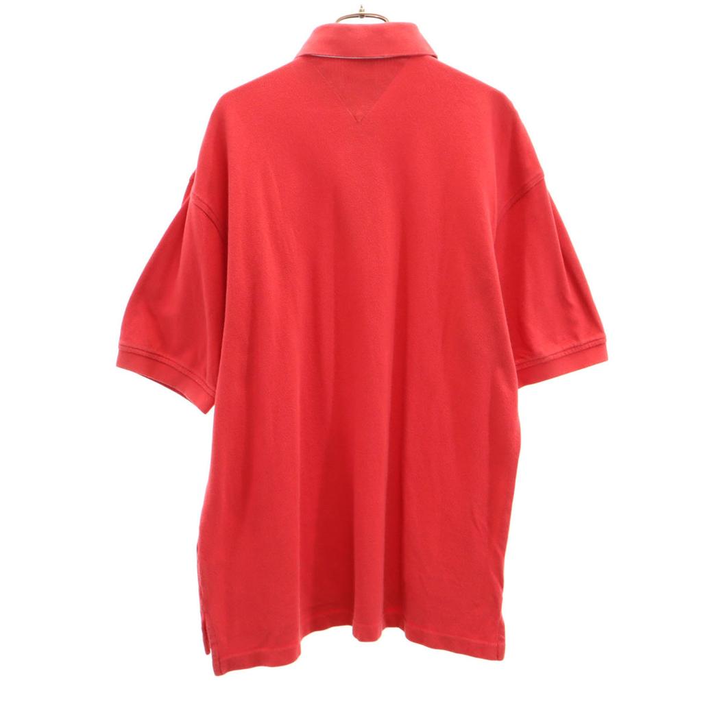 Tommy Hilfiger 90s Old Flag Tag Short Sleeve Polo Shirt L Red Men's Used