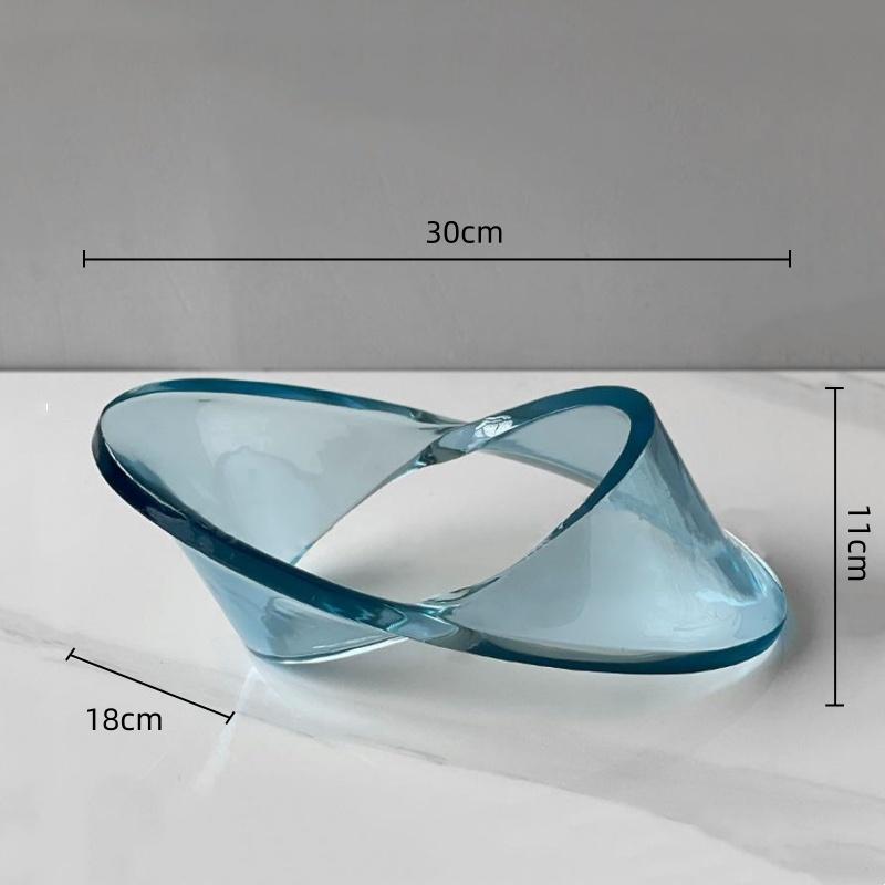 Transparenter Acryl-UFO Geometrischer Hohl-Dekorationsartikel Abstrakte Handarbeiten Dekorationsfiguren Heimdekoration