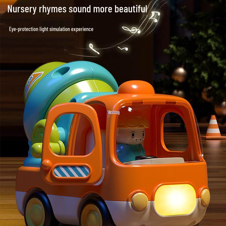 Baby Music Engineering Toy Car for Boys, Ages 1-3, Early Education Gift