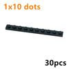 MOC Bricks Toys Educational Creative Compatible Brand Plate Thin Long Dots 30Pcs 4477 Building Blocks 1x10 1*10 for Kid