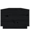 Coffee Table Black 100x50x35 Cm Solid Pine Wood