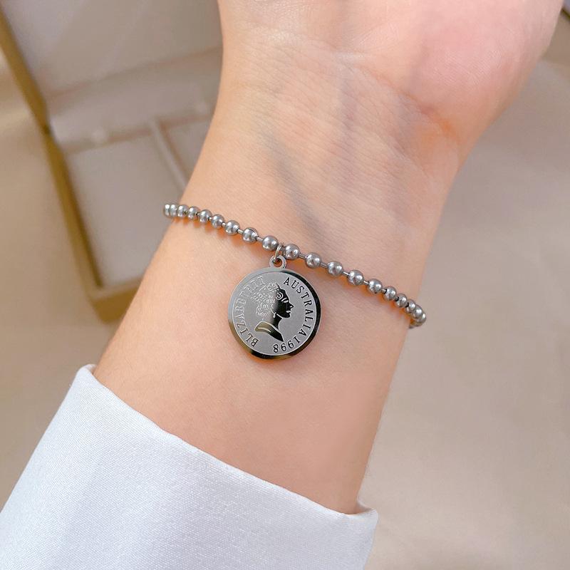 Furnace Real Gold Zircon Hip-Hop Bracelet Gold Fashion Temperament Korean Version Simple Luxury Niche