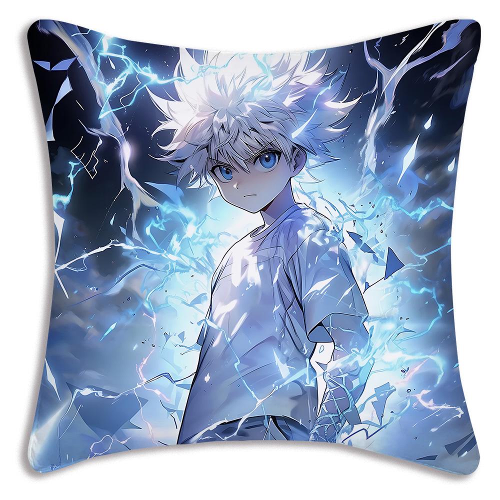 Anime For H-Hunters x Hunters Pillow Covers Cartoon Sofa Decorative Home Double-sided Printing Short Plush Cute Cushion Cover