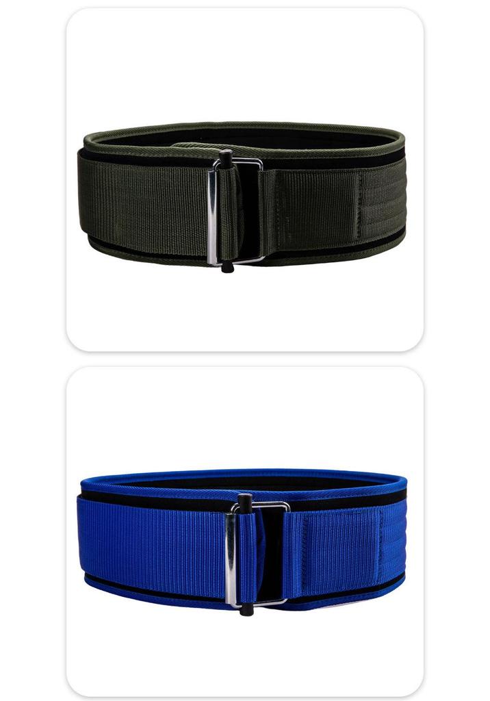 Cinturón Lumbar de Soporte para Levantamiento de Pesas con Hebilla de Autocierre - Equipo Protector de EVA para Entrenamiento de Fuerza y Peso Muerto