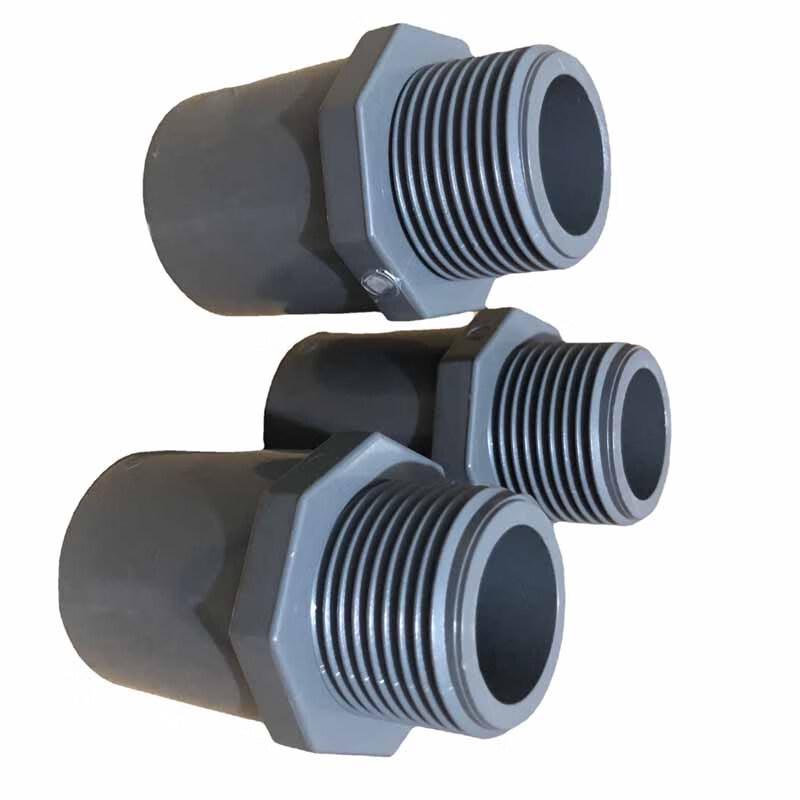 Chengwei UPVC External Thread Straight Connector (10-Pack)
