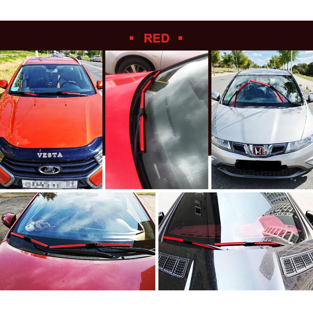 LNJING Colorful Wiper Blades For Haval F7 F7X II SUV 2018 2019 2020 2021 2022 2025 2024 Car Accessories Red Yellow Hybrid Wipers