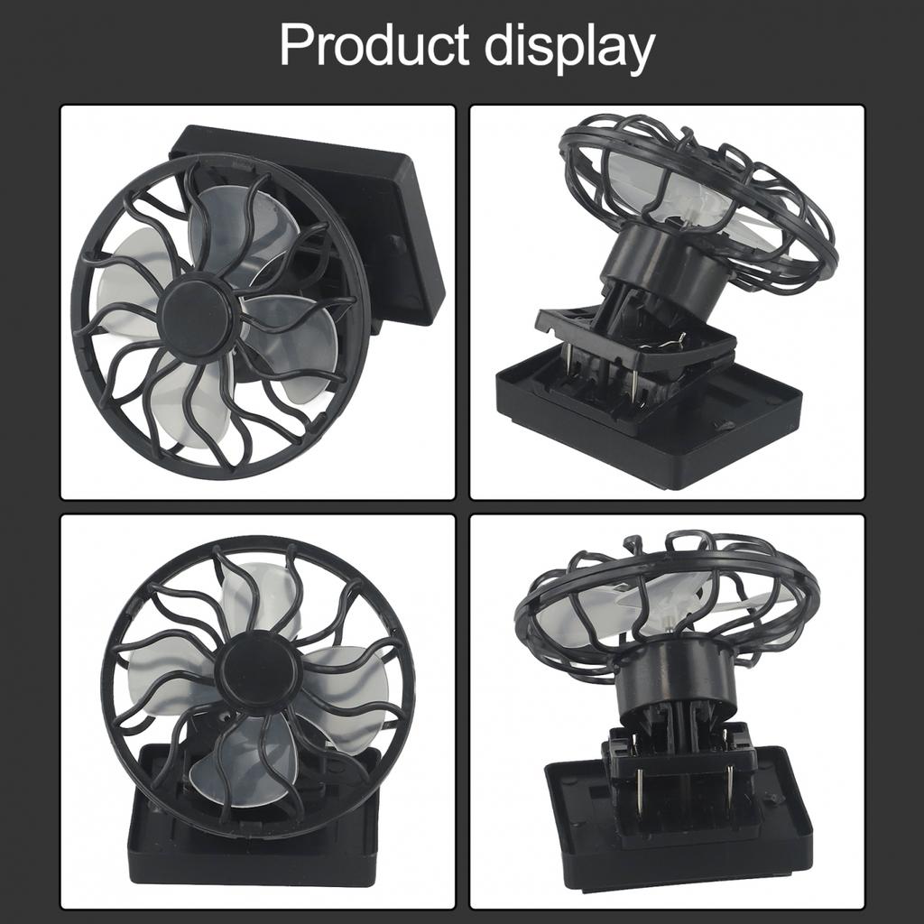 1pc Solar Fan Suitable For Most Hats Outdoor Activities