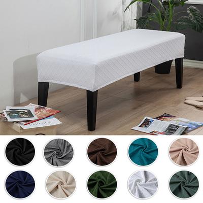 Jacquard Chair Bench Covers Stretch Piano Chair Cover Non Slip Elastic Plaid Seat Cover Protector For Home Living Room Kitchen