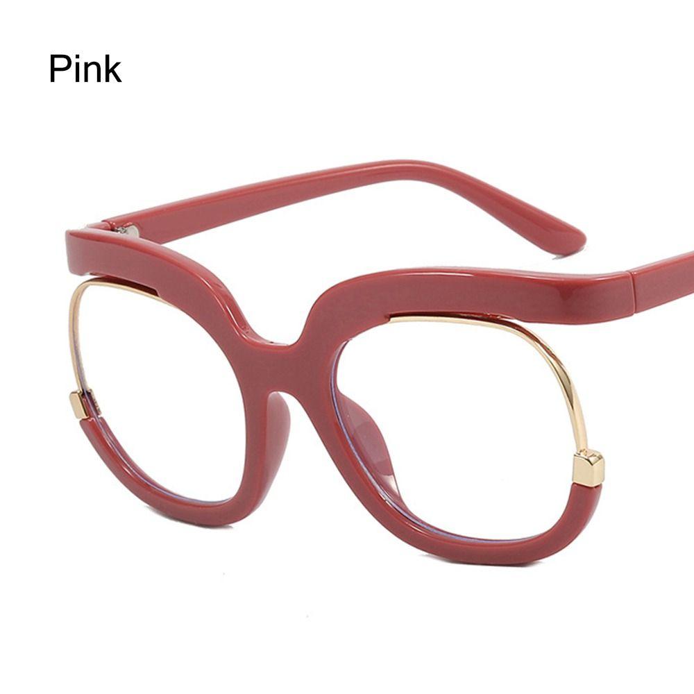 Clear Blue Ray Blocking Eyeglasses Large Glasses Frame Spectacle Frame for Women  Anti-Blue Light Trend Round Eyeglasses