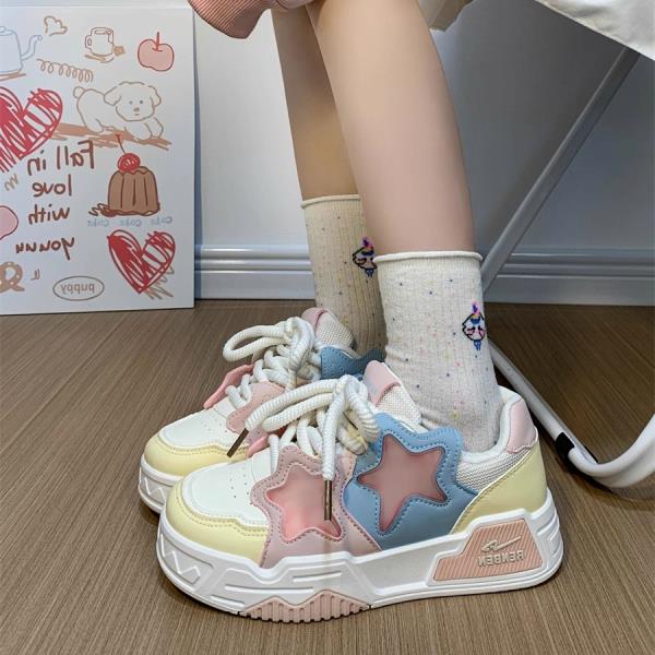 Fashion Shoes Woman 2025 All-Match Clogs Platform Slip On Sneakers Modis Autumn New Small Creepers Sports Cute Fall Women Shoes Autumn A