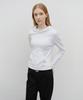 W Basic Hoodie Long Sleeve White