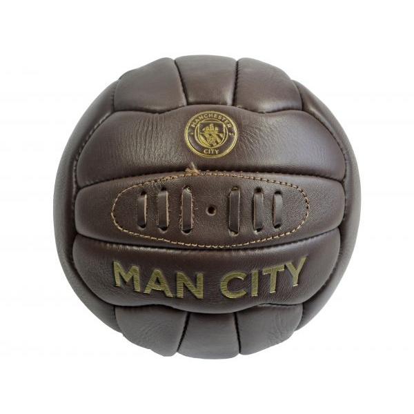 Manchester City FC Retro Leather Ball