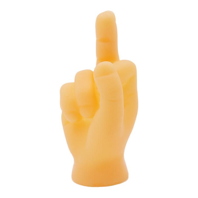 Put On The Plastic Gloves for Playing with And Petting Cats and Massage The Left and Right Little Hands