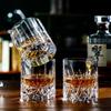 Taza de cristal de whisky tallada transparente de 250 ml, vasos para beber vino antiguos, vaso de whisky japonés EDO XO, taza de cerveza Brandy coñac