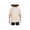 Nike Kids Sportswear Logo Print Crew Neck T-Shirt Kids Tops Khaki AR5252-126