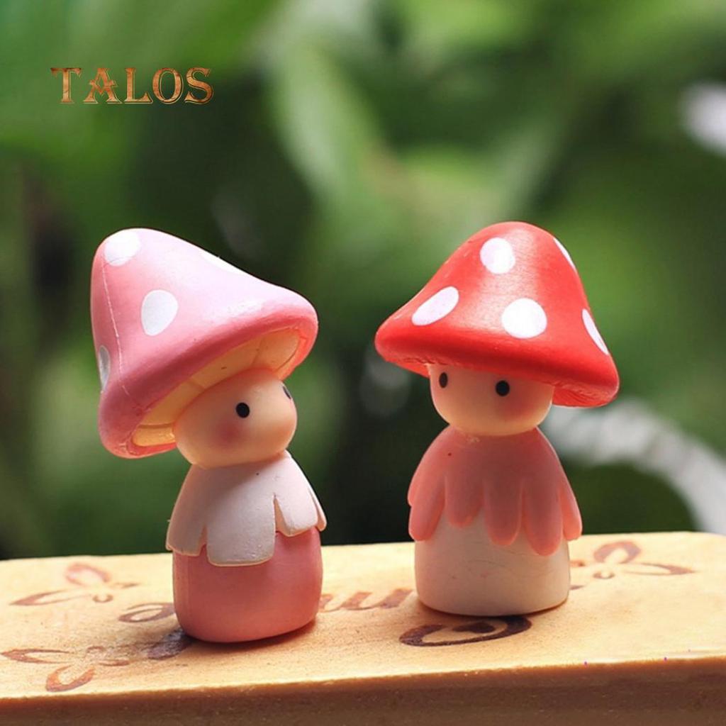 Lovely Mushroom Doll Micro Landscape Bonsai Dollhouse Home Garden Balcony Plant Decoration