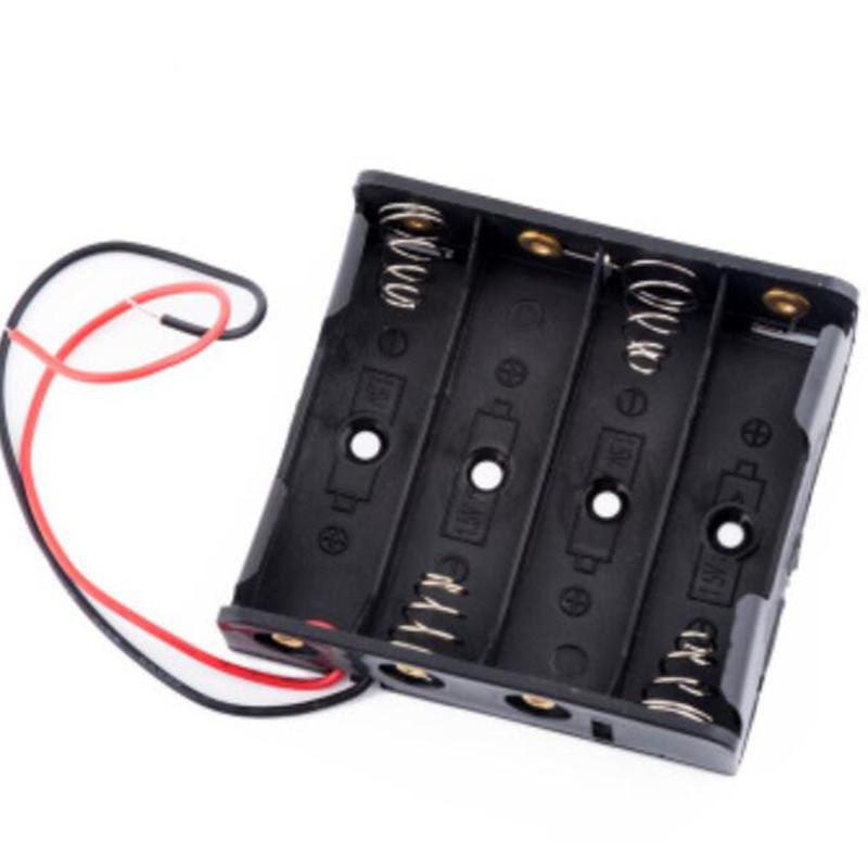 5pcs 1 2 3 4 Slots Ports AA 2AA 3AA 4AA 1.5v 3v 4.5v 6v Size Power Battery Storage Case Box Holder 3Xaa 2xaa Aa With Leads