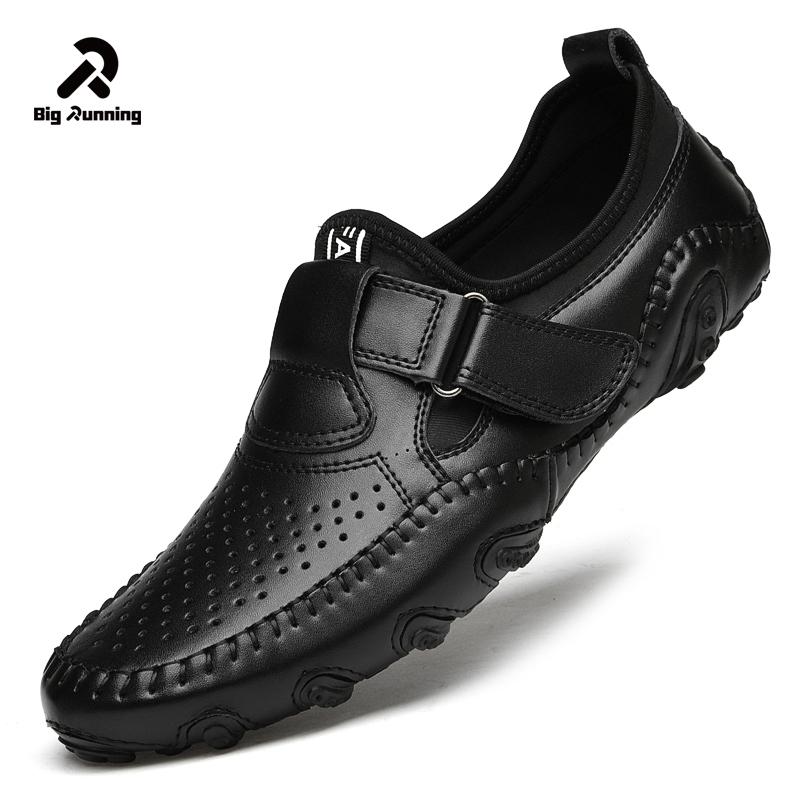 Men Genuine Leather Soft Comfy Slip-on Moccasins Handmade Fashion  Man Casual Shoes Drive Walk Luxury Leisure Loafer Shoes