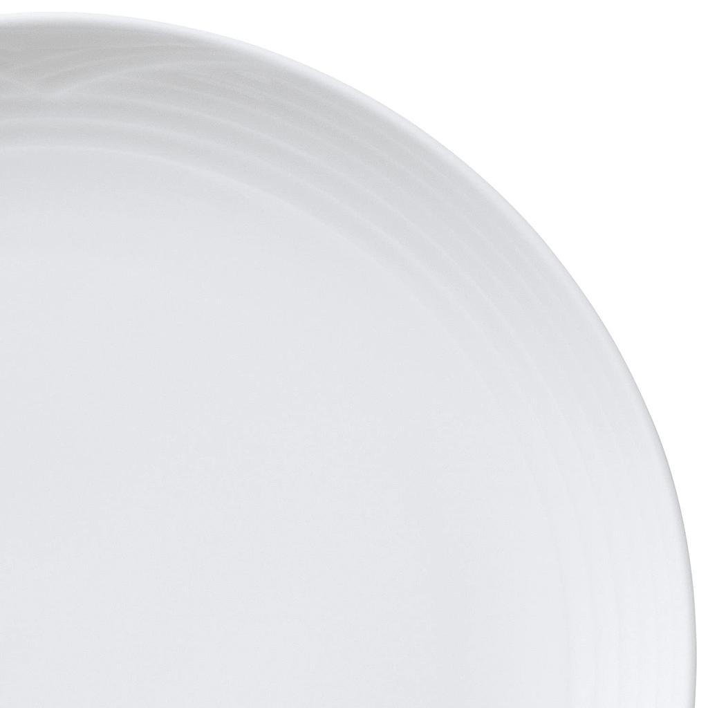 Noritake Deep Plate, 24cm, Arctic White, Microwave and Dishwasher Safe, White Fine Porcelain (White), 91522/4000