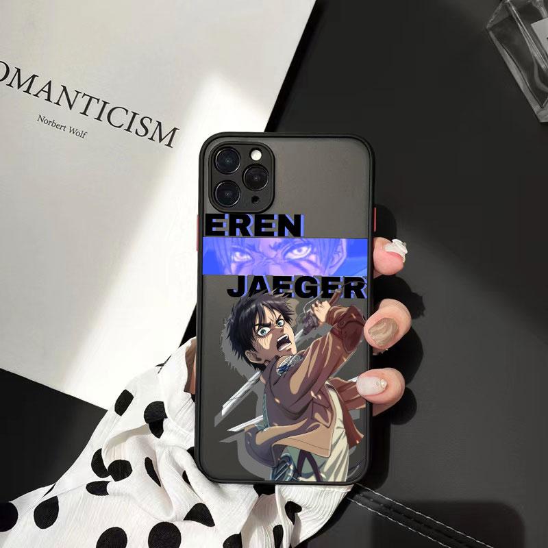 

Чохли для телефонів Аніме Атака титанів для iphone 11 12 13 Pro Max 6s 7 8 Plus X XS MAX XR Розкішна жорстка матова задня протиударна кришка iPhone 13 Mini