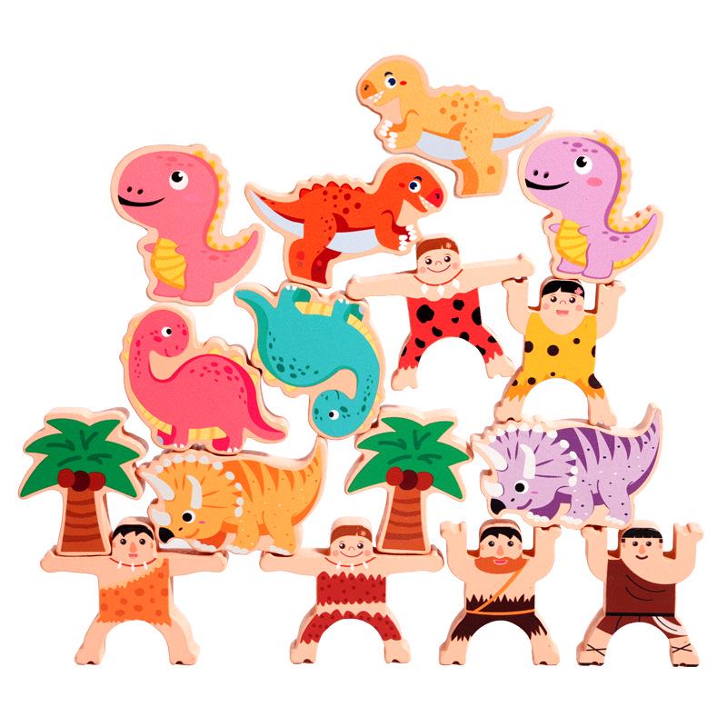 Strongman Wooden Animal Balance Blocks - Children's Educational Stacking Toy