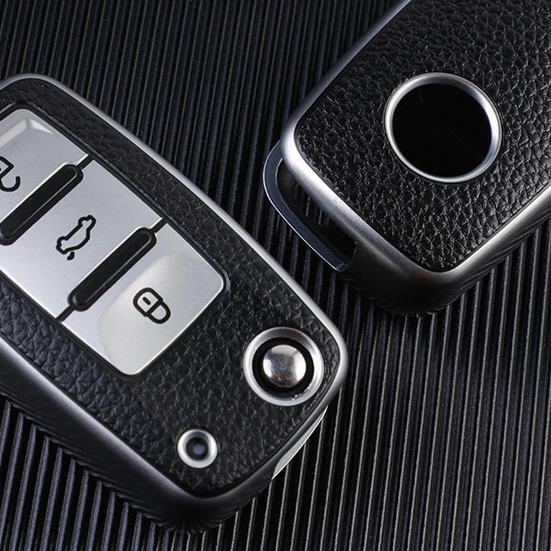 1pc TPU Car Key Case Cover For Leather Cover Protection Bag for VW Volkswagen Polo Tiguan Passat Golf Jetta Lavida Skoda Octavia