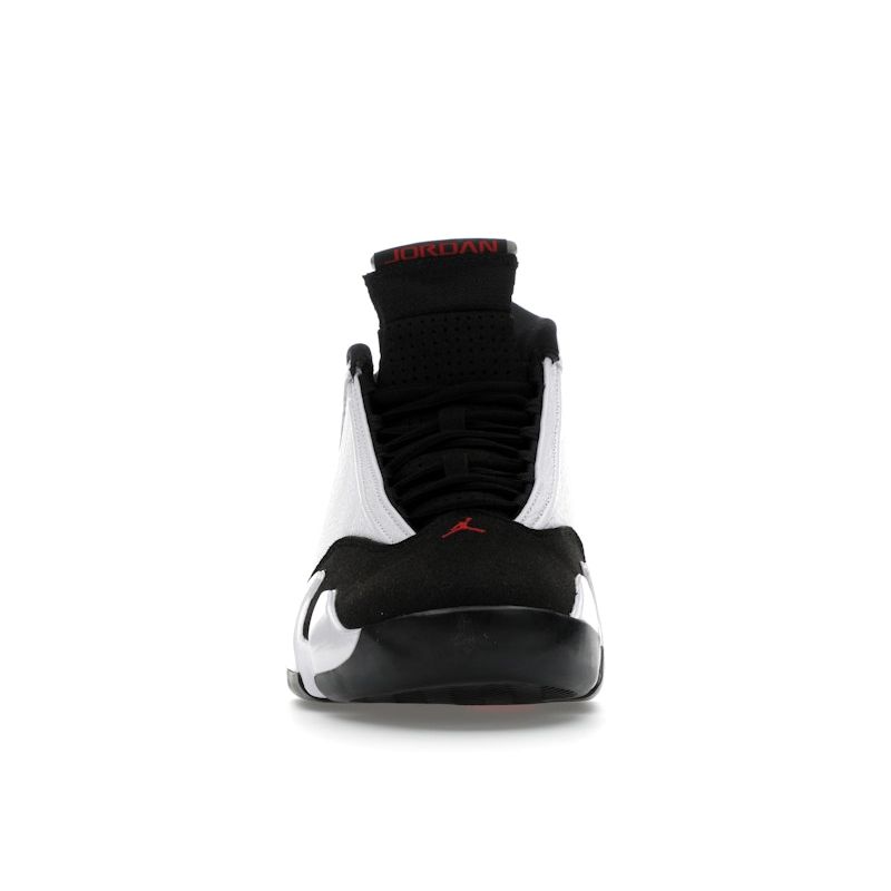 Air Jordan 14 Retro Black Toe 2024 Pánské Tenisky Bílá Varsity-Red Metalická-Stříbrná 487471-160