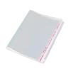 100 pcs 10cm Floral Edge Self-Adhesive OPP Bags, Moisture-Proof 10cm Wide Long Design.