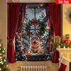Decorazione Banner da Appendere alla Finestra di Natale Babbo Natale Albero di Natale Forniture per Feste