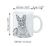 German Shepherd Dog, Alsatian Wolf Dog - cup with a dog, cute cup with graphics, a gift with your photo from the Art-Dog brand