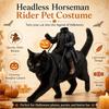 Costume per Animali Cavaliere Senza Testa Costume per Animali Zucca, Regolabile Per Cani Gatti Ideale Per Feste di Halloween Foto E Passeggiate 5