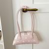 Sweet Leather Underarm Bag Lightweight Commuting Bag Cute Polka Dot Shoulder Bag  Party