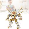 Kompatibel mit Ninjago Goldenem Mech-Krieger Intelligenter Baustein Lernspielzeug Modell Neujahrsgeschenk