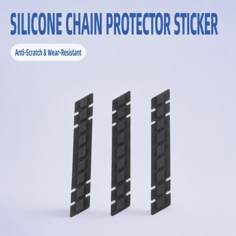 Bicycle Chain Guard Pad Frame Protector Silicone Cushion Mountain Road Bike Anti-scratch Film Shockproof Soft Buffer