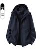 Three-in-One Custom Expedition Jacket: Winter Team Workwear with Logo, Plus Velvet Lining and Thickened Cotton