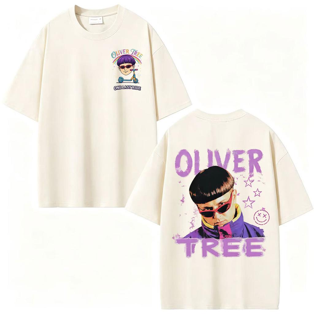 Oliver Tree One Last Ride Y2k Regalo per Fan Maglietta Unisex Abbigliamento Moda Harajuku Hip Hop T-shirt Top Estivi 100% Cotone Maglietta