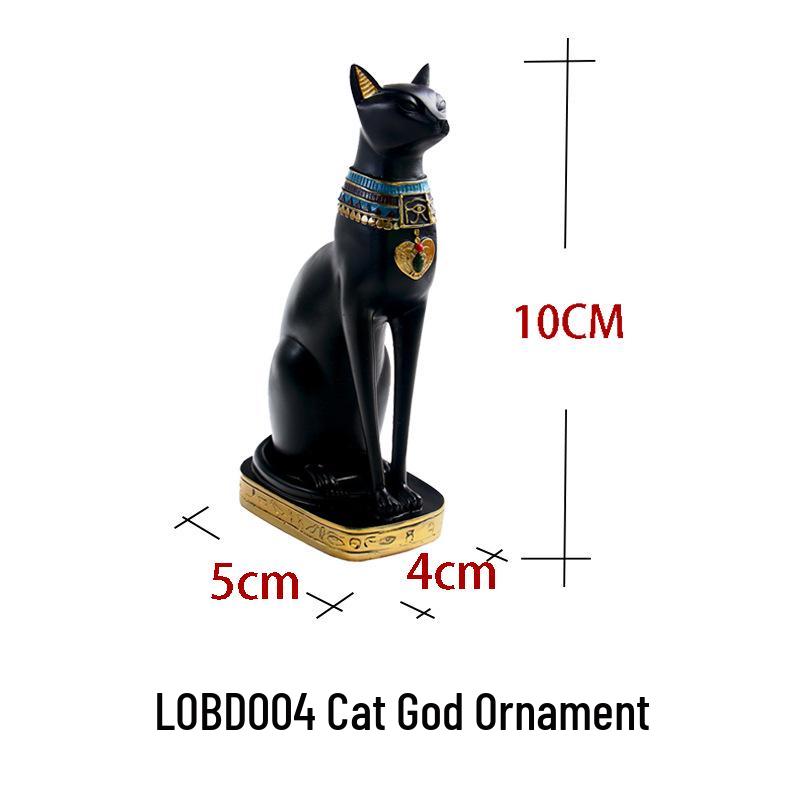 Katze Ägyptische Ornamente Harz Gott Exotisch Stilvoll Wohnkultur Geschenk