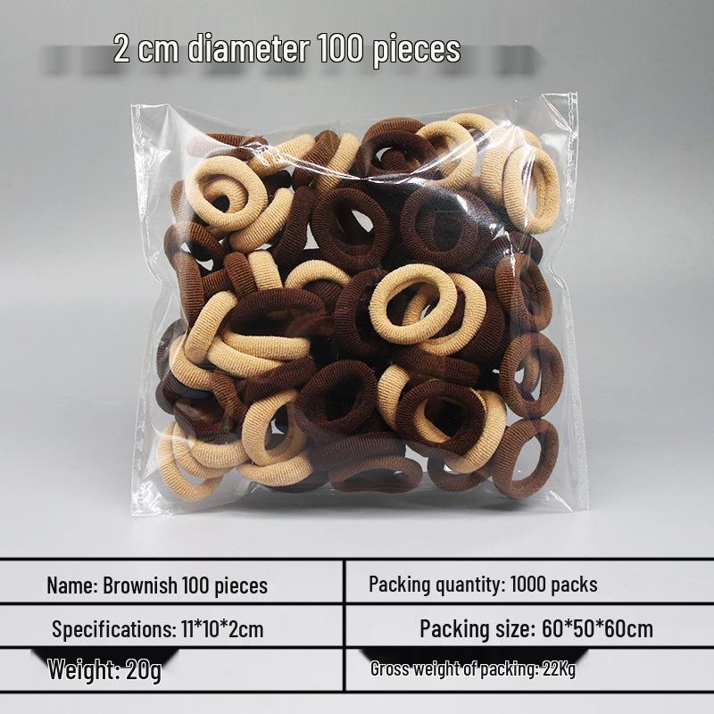 

Colorful, Non-Damaging Korean Hair Ties for Kids - Elastic Rubber Bands for Little Girls