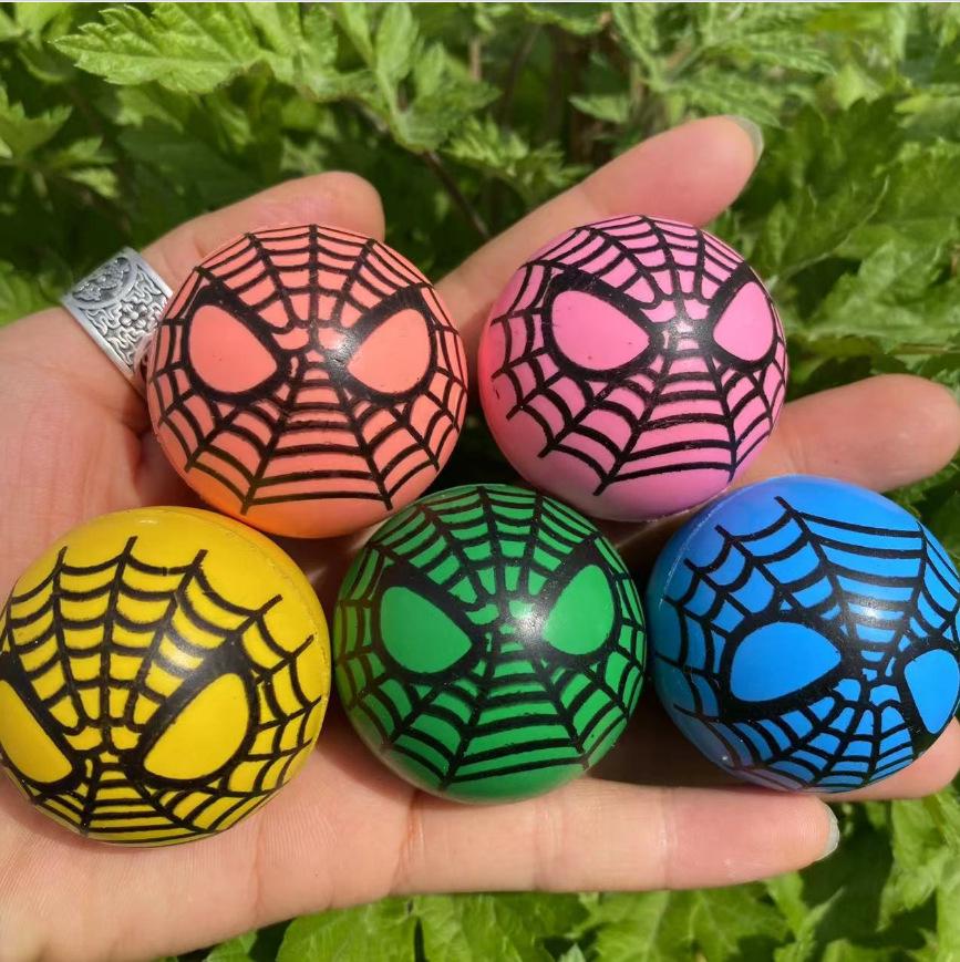 Elastic Cartoon Rubber Bouncing Balls, Extra Large, 50-Pack for Capsule Toy Machines