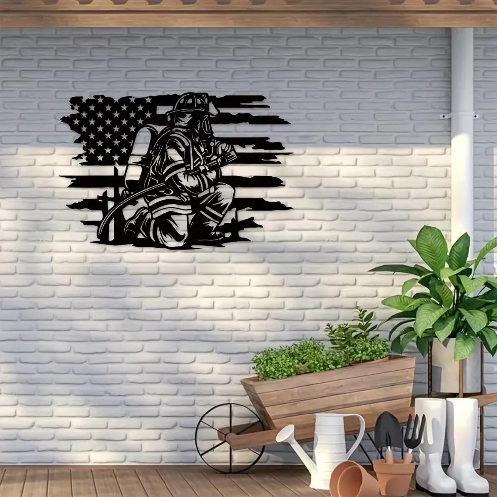 1 шт. Пожарный Металлический Настенный Декор — фото 5